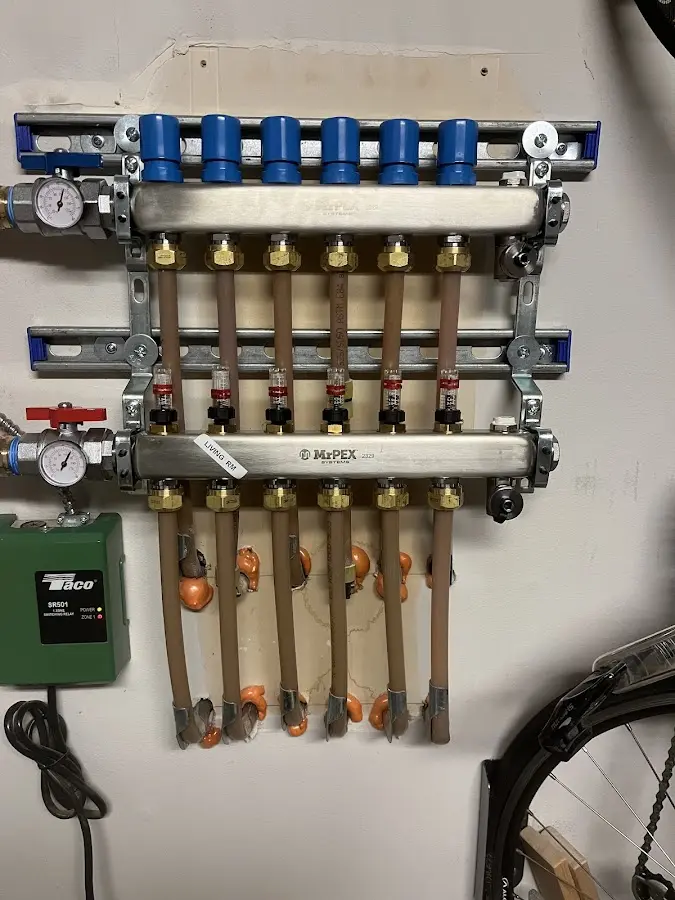 Plumber performing Gas Line Installation at a residential property in Hendersonville